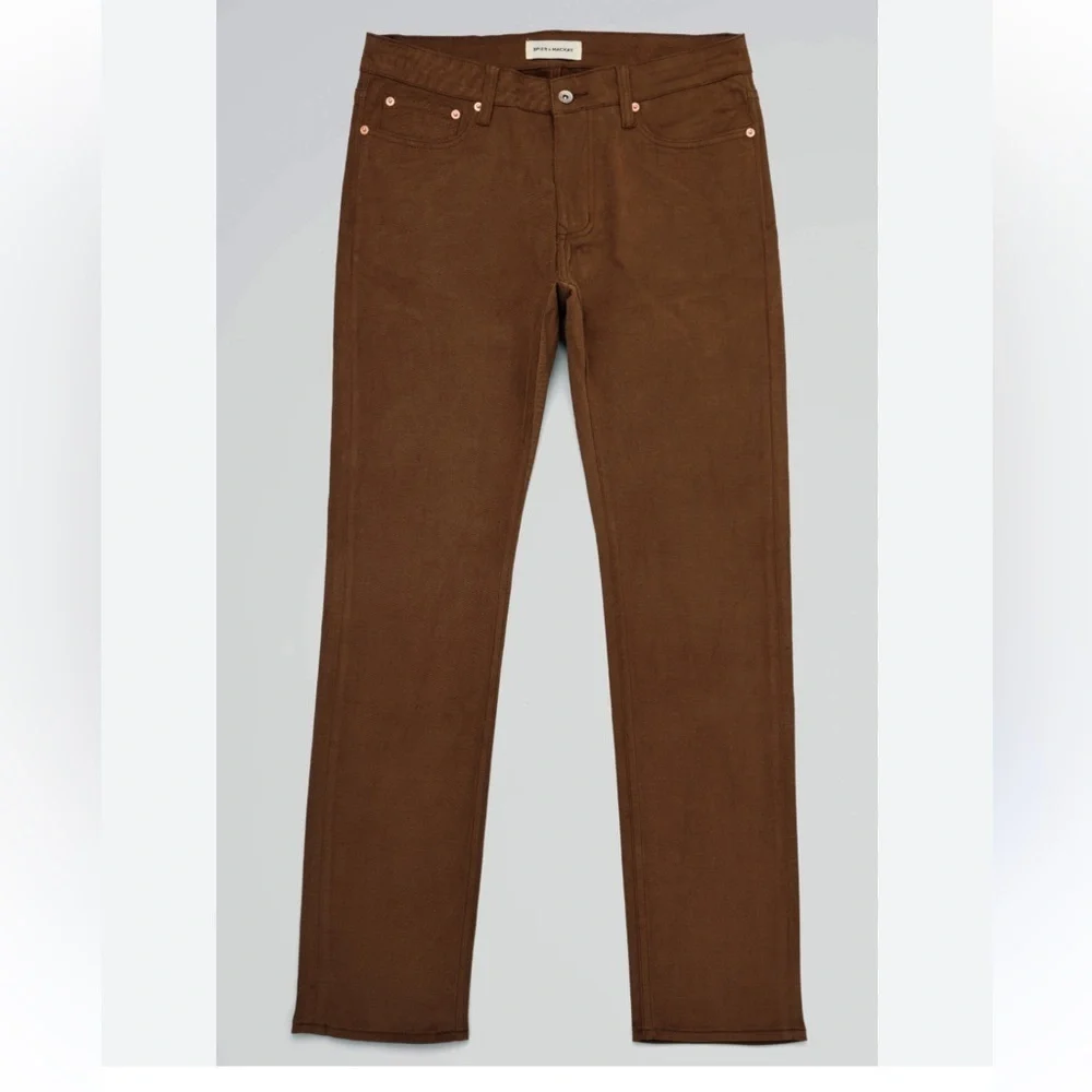 NWOT Spier & Mackay mens rust brown pants 30x31 brushed twill